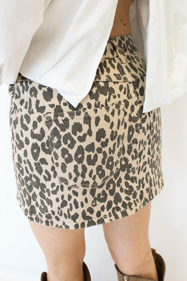 Denim rok panter | Juul - Afbeelding 3