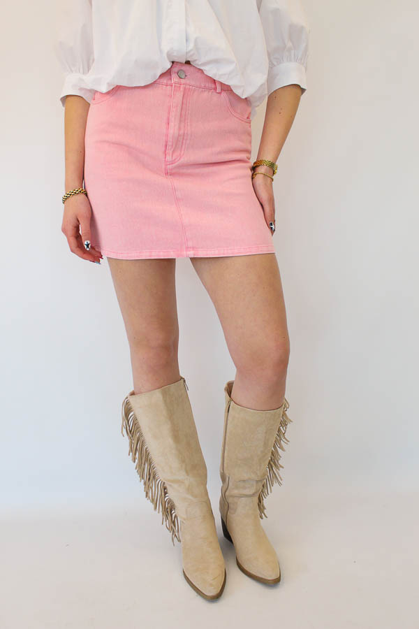 Denim rok roze | Stella