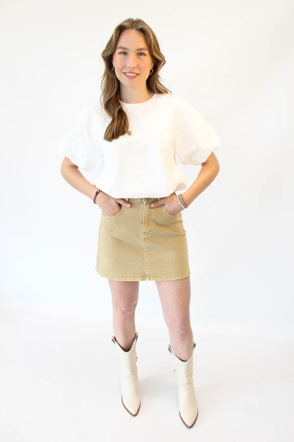 Denim rok zand | Diede