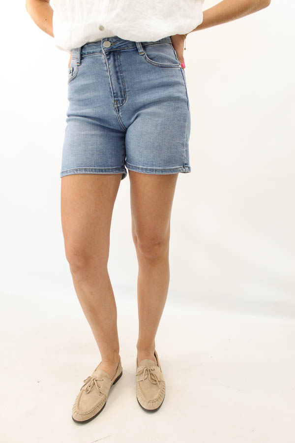 Denim short blauw | Maike - Afbeelding 2