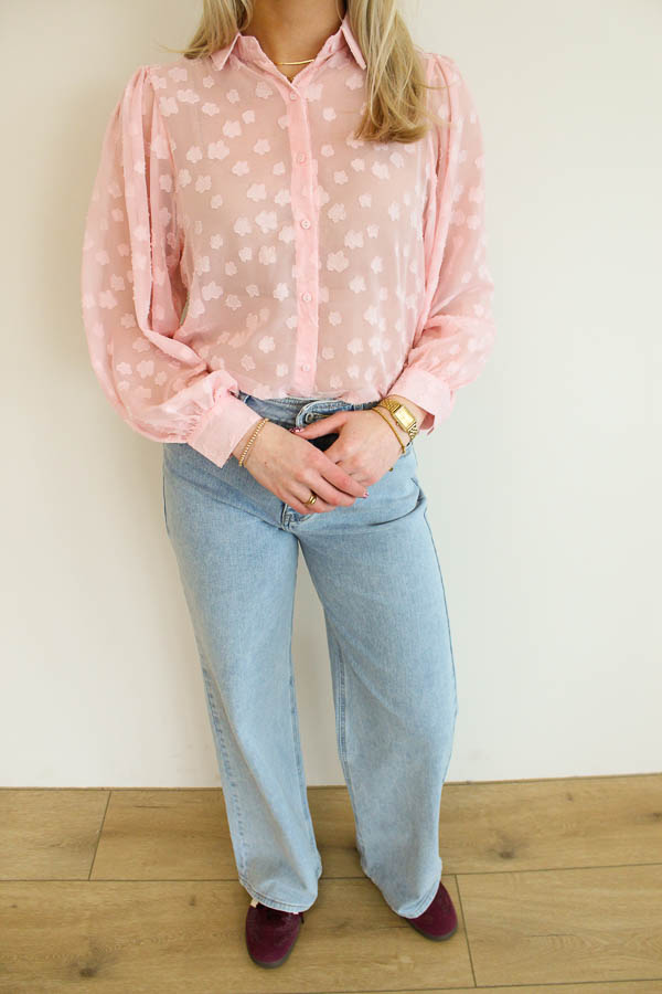Elegante blouse roze |  Yura - Afbeelding 3