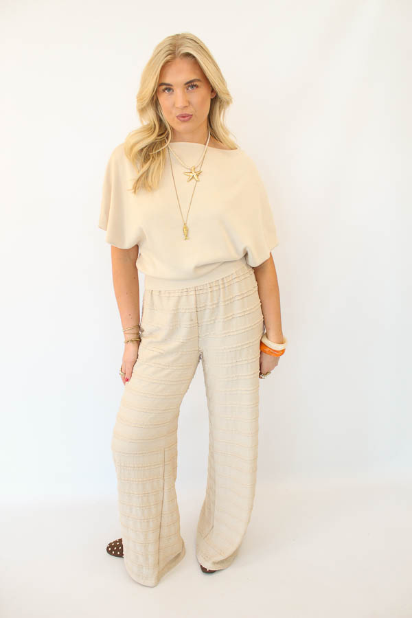 Fijngebreide top beige | Levi - Afbeelding 4