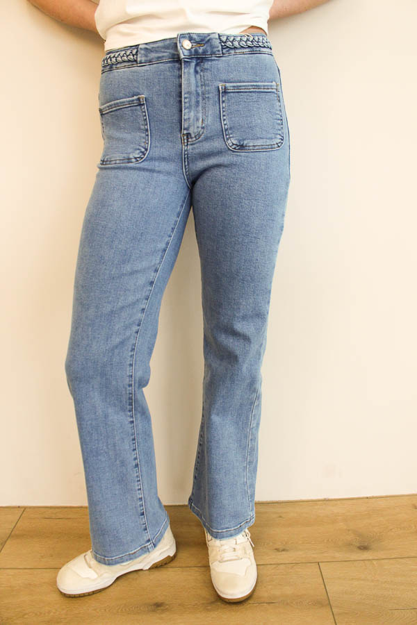Flared jeans blauw | Daphne