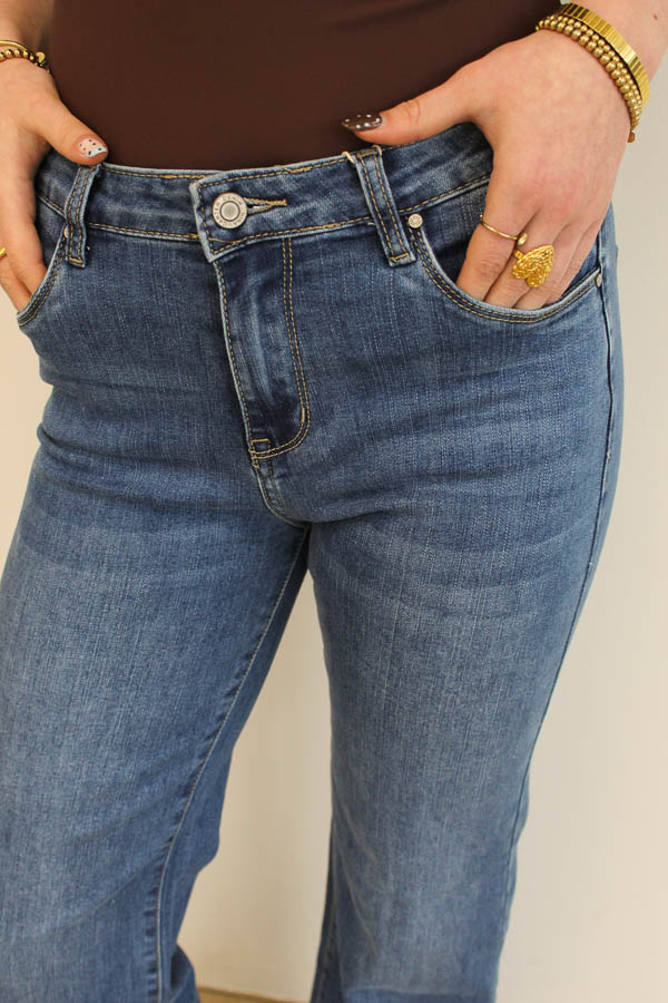 Flared jeans blauw | Hannah - Afbeelding 3