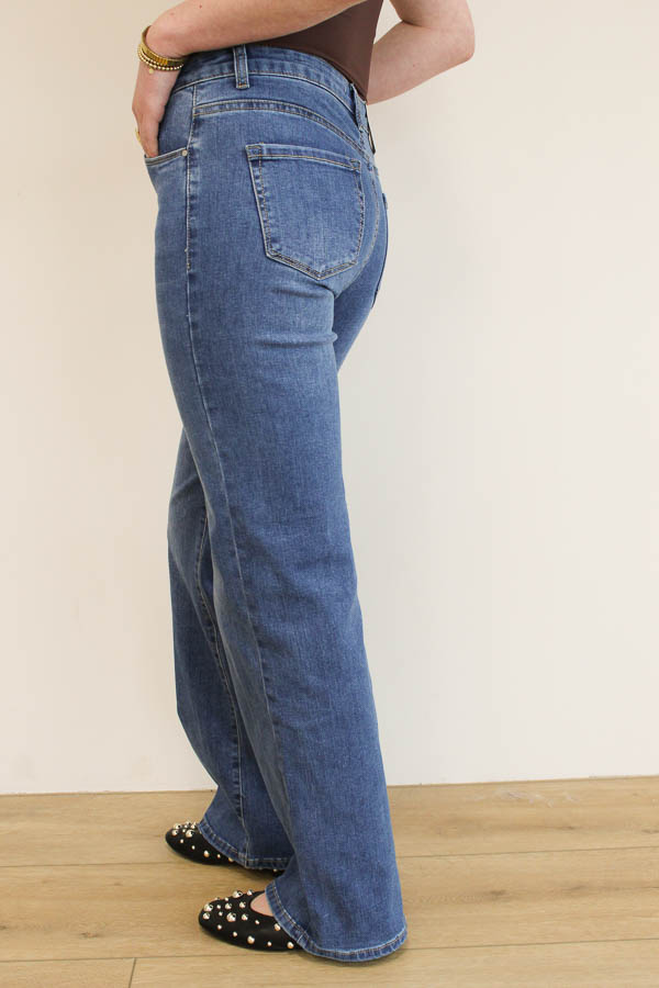 Flared jeans blauw | Hannah - Afbeelding 2