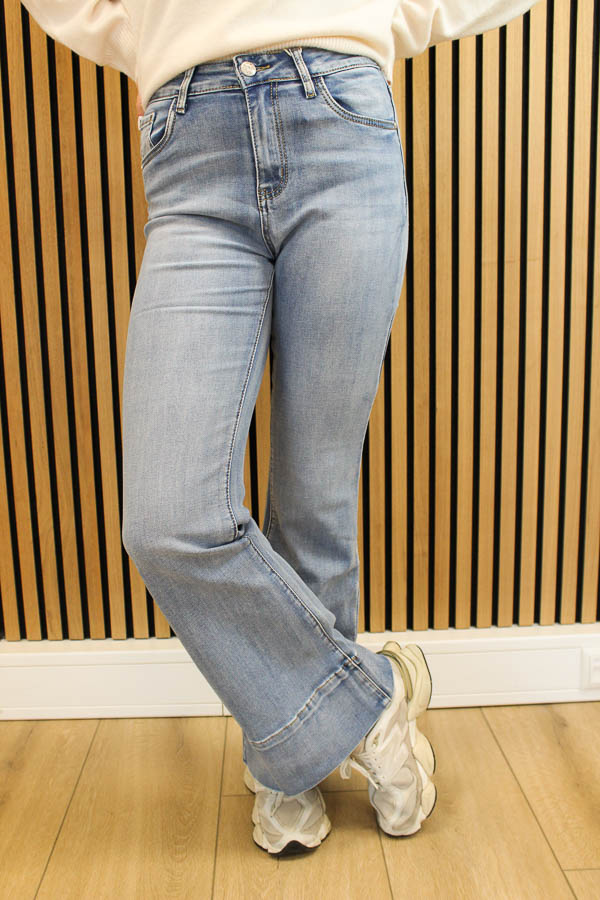 Flared jeans blauw | Jewelly - Afbeelding 2