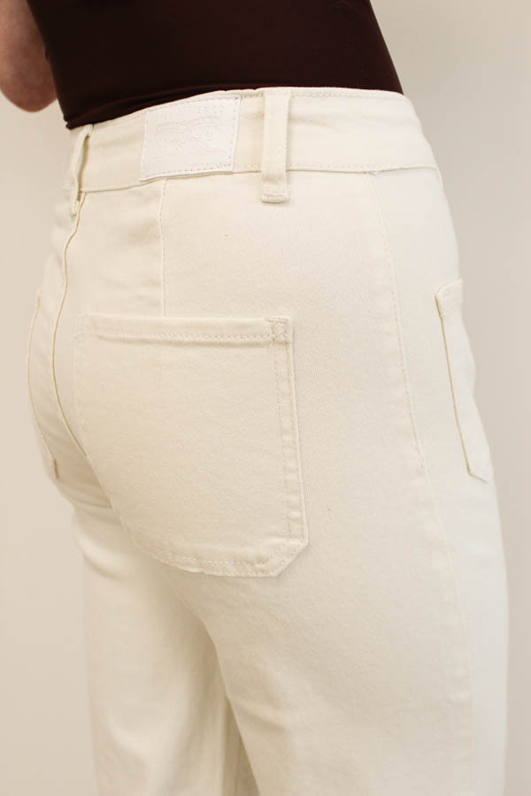 Flared jeans ecru | Kitty - Afbeelding 3