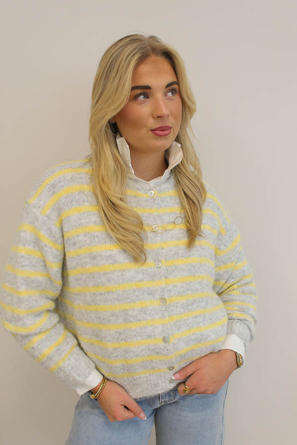 Gebreid vest grijs | Emily - Afbeelding 2