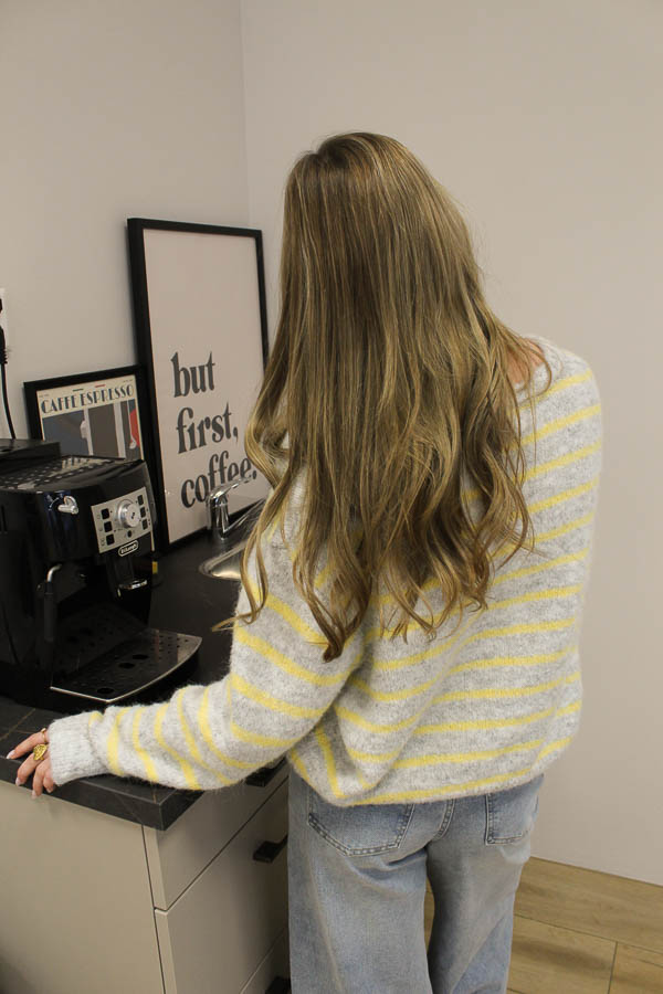 Gebreid vest grijs | Emily - Afbeelding 4