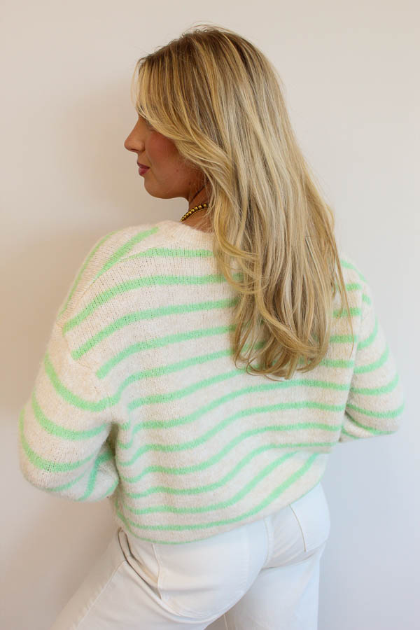 Gebreid vest mint | Emily - Afbeelding 4