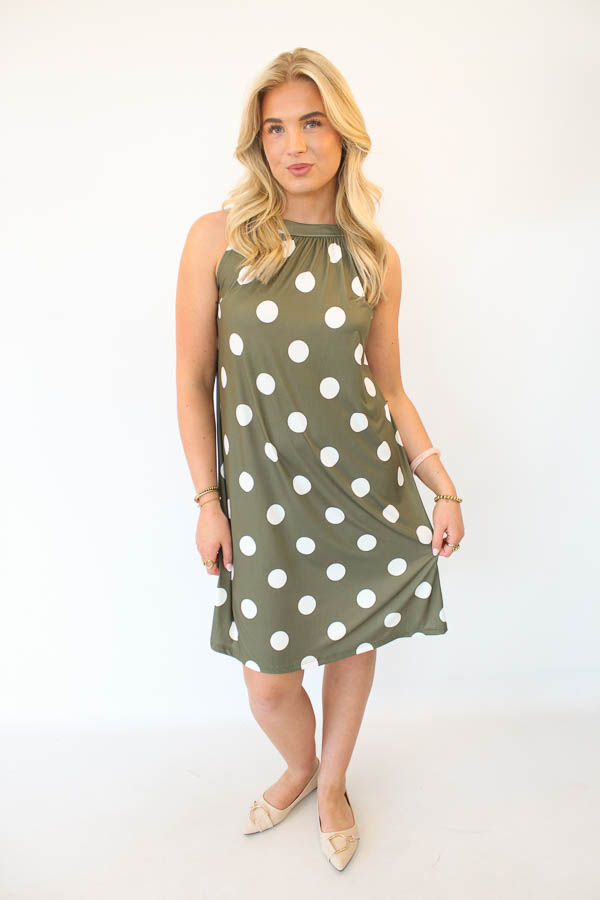 Halter jurk army | Meike
