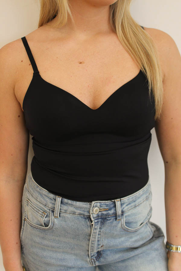 Hemd met cup zwart  - Afbeelding 2