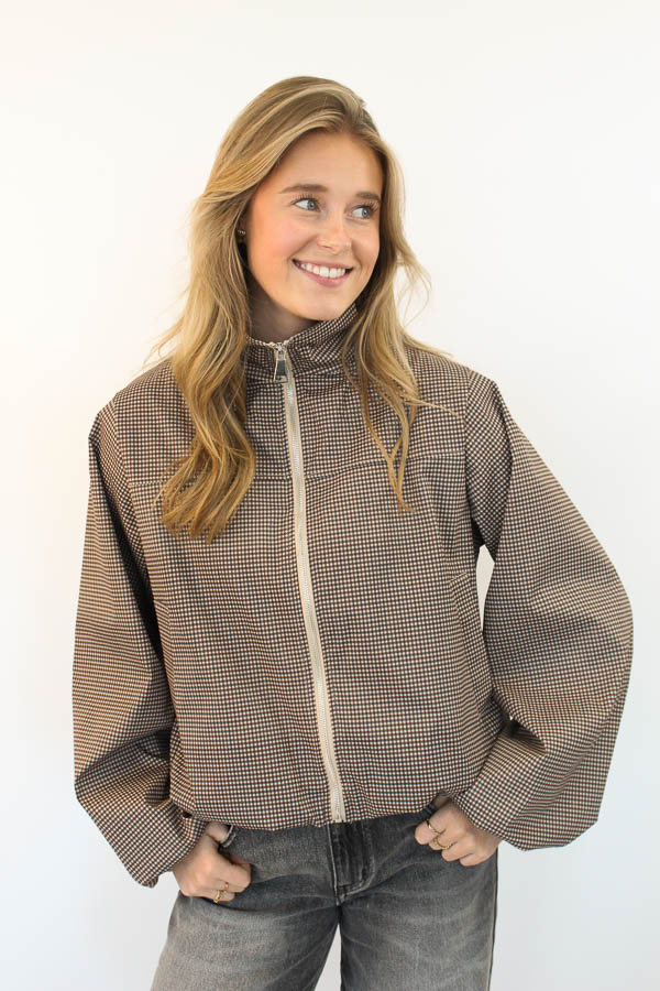 Jacket ruiten bruin | Joán 