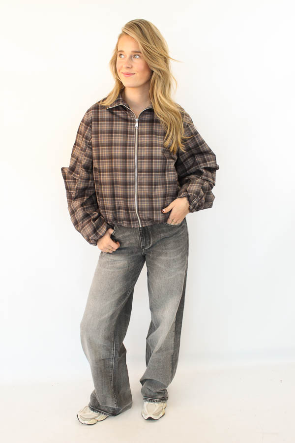 Jacket ruiten grey | Milano  - Afbeelding 3