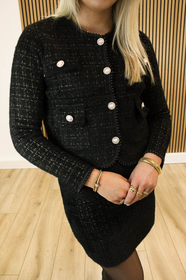Jas parels zwart | Coco