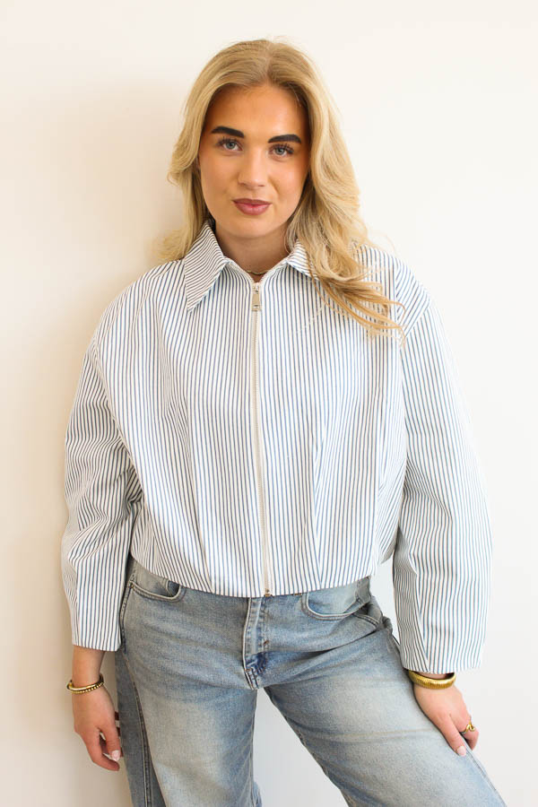 Jas strepen blauw | Lindy