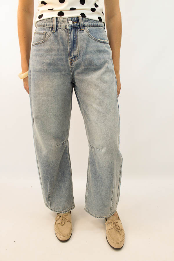 Jeans balloon blauw | Carlijn