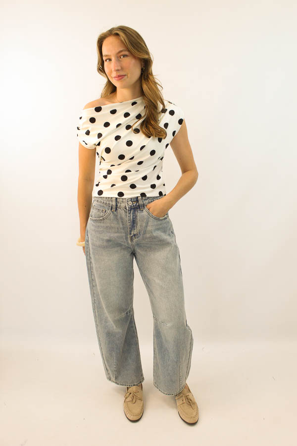 Jeans balloon blauw | Carlijn - Afbeelding 4