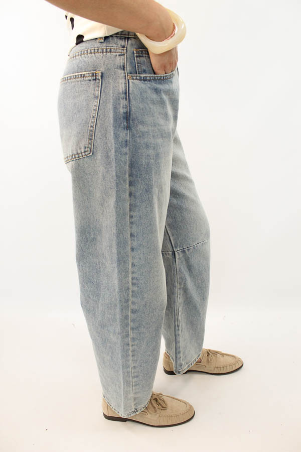 Jeans balloon blauw | Carlijn - Afbeelding 2