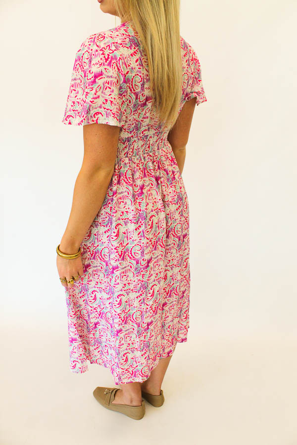 Jurk met print paars | Maja - Afbeelding 3