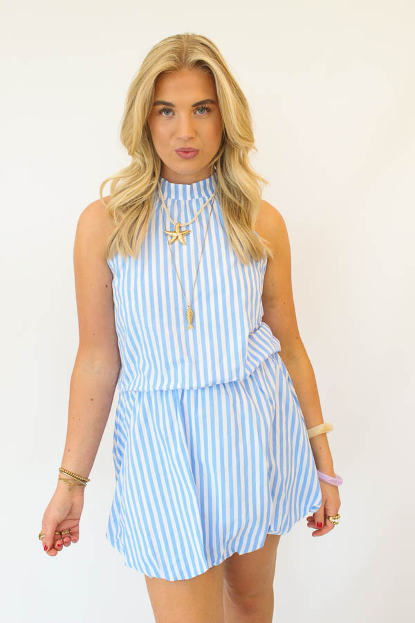 Jurk strepen blauw | Gaby