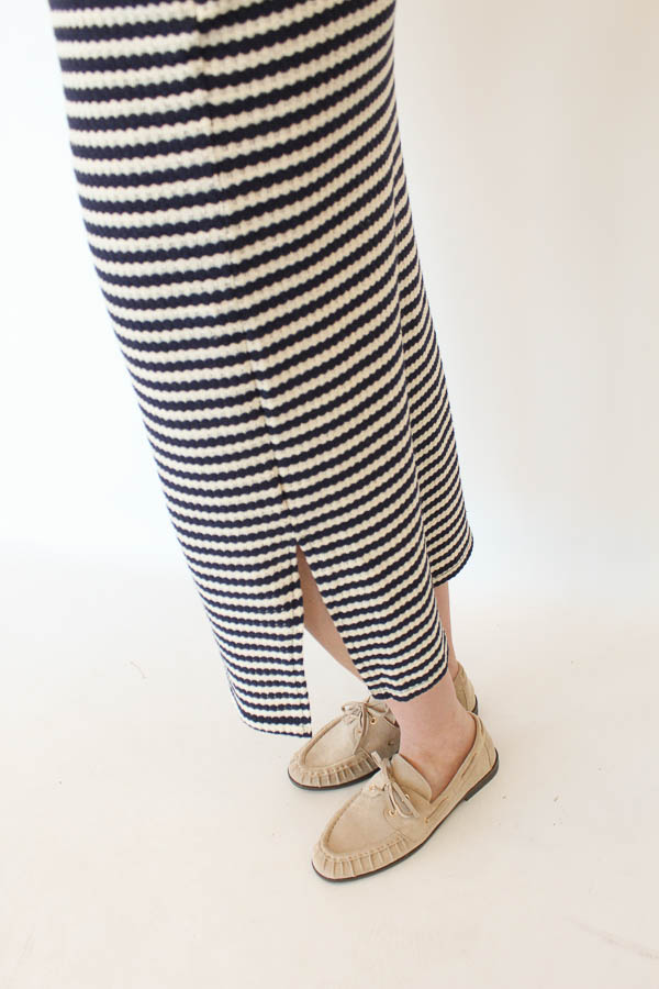 Jurk strepen navy | Anouk - Afbeelding 3