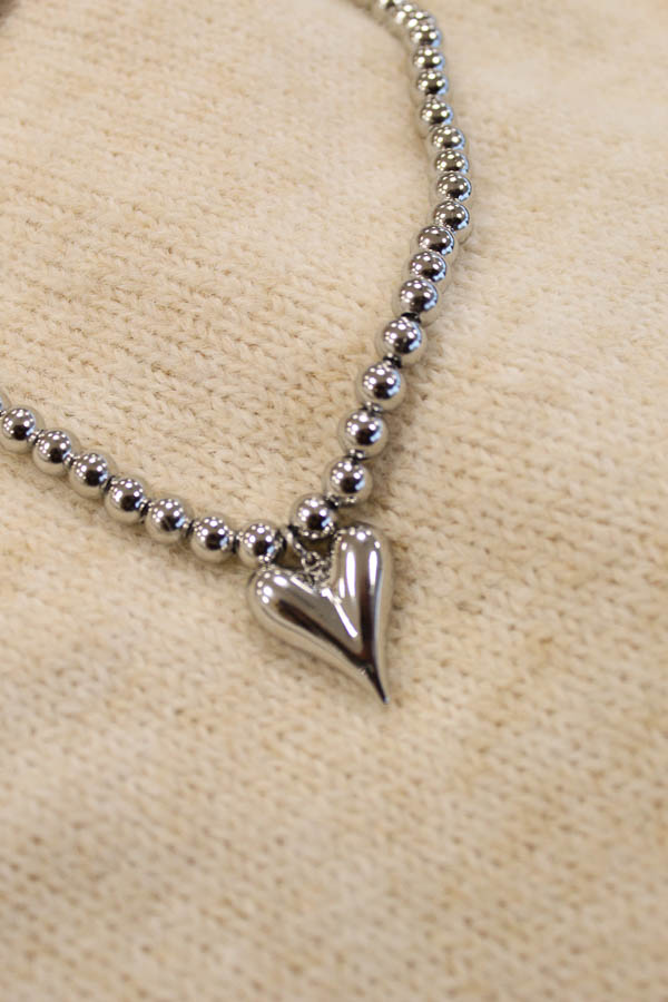 Ketting hart zilver | Liya - Afbeelding 2