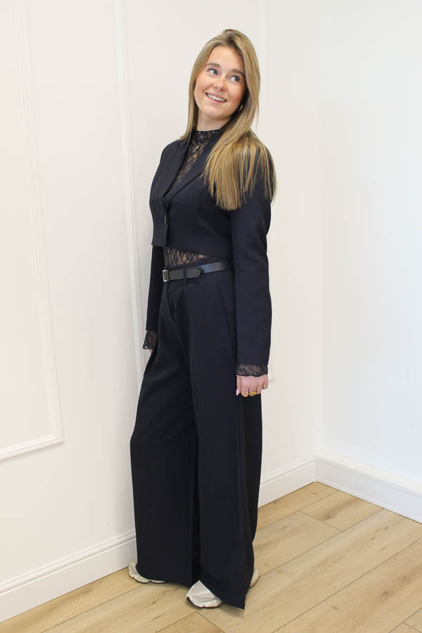 Korte blazer navy | Gigi - Afbeelding 3