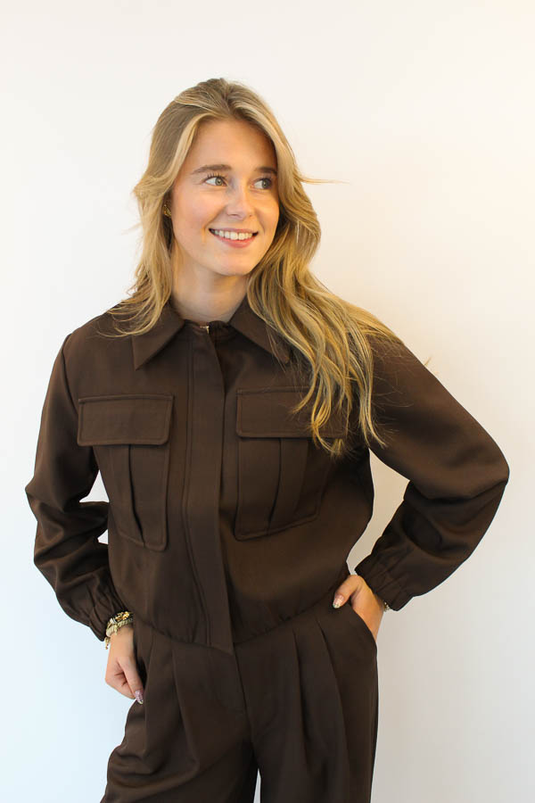Korte jas bruin | Jane
