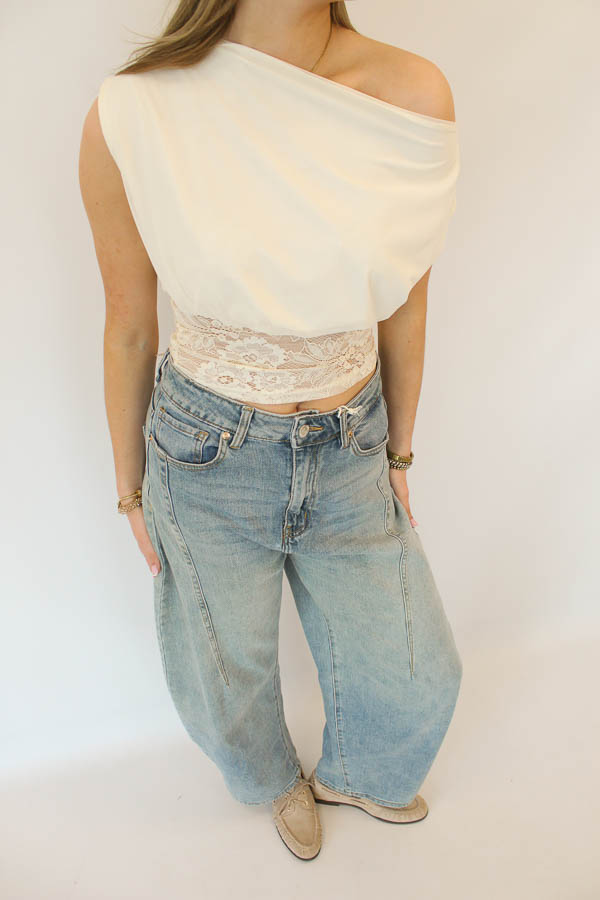 Lace top beige | Juultje - Afbeelding 2