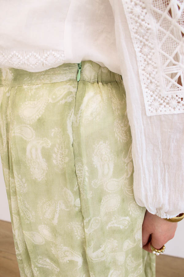 Lange rok print mint | Myla - Afbeelding 4