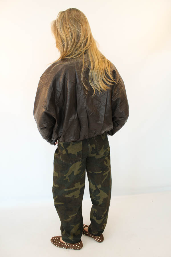 Leatherlook jacket brown | Sophie - Afbeelding 3