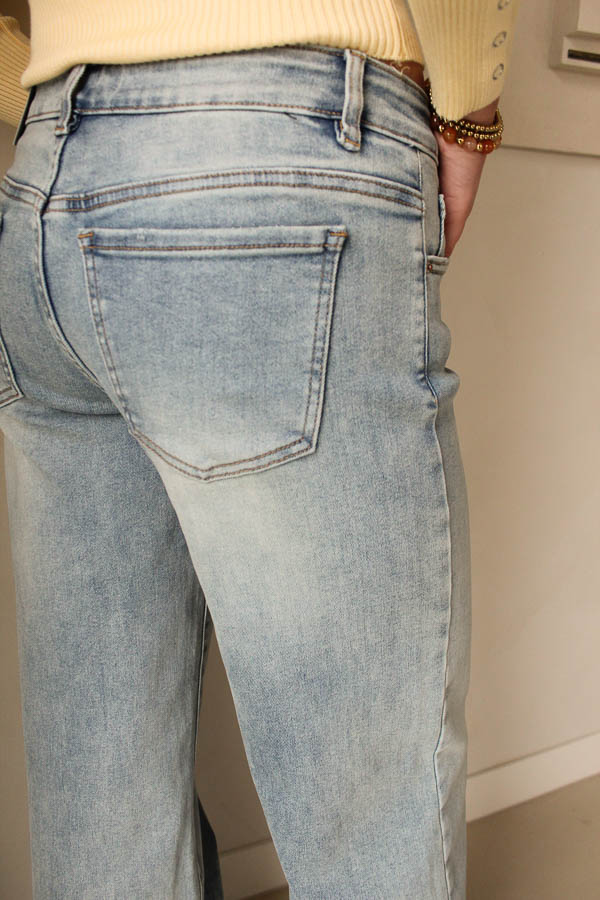 Low wide leg blauw | Jessy - Afbeelding 7