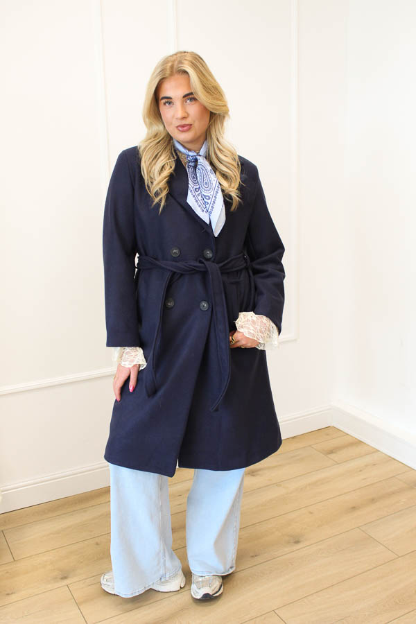 Mantel jas navy | Celine 