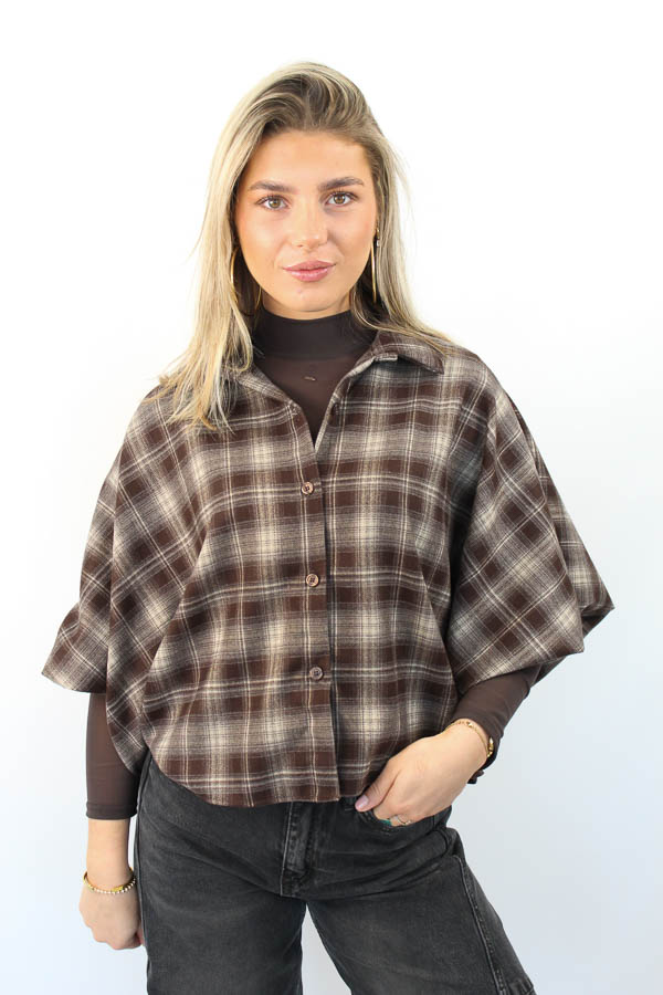 Mesh top bruin | Ziva - Afbeelding 4