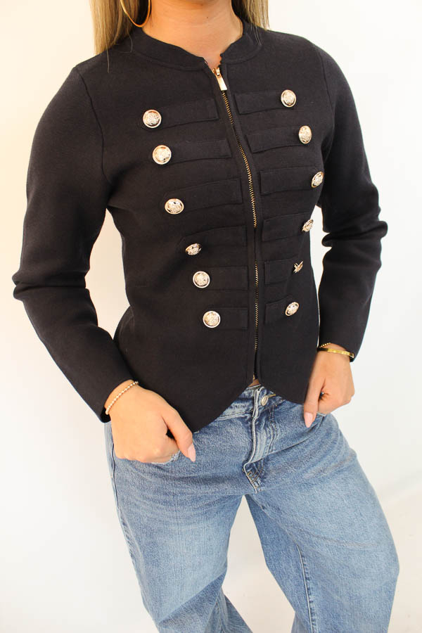 Military vest navy | Emma  - Afbeelding 2