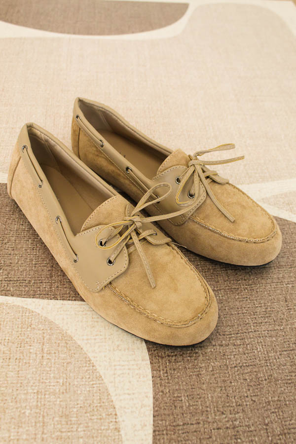 Mocassin loafers beige |  Eva