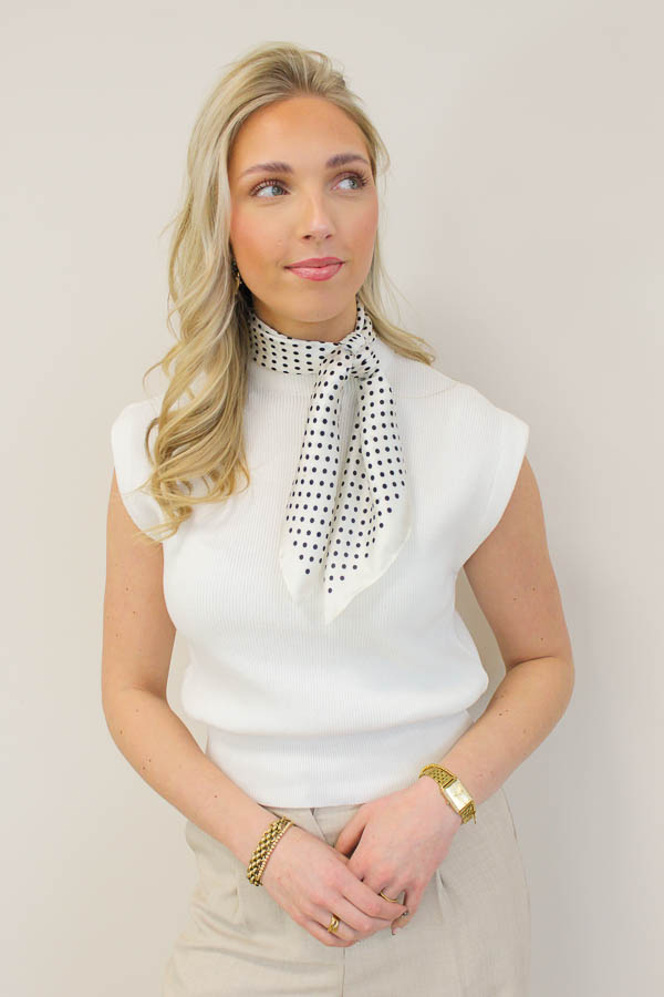Mouwloos top wit | Brigit - Afbeelding 3