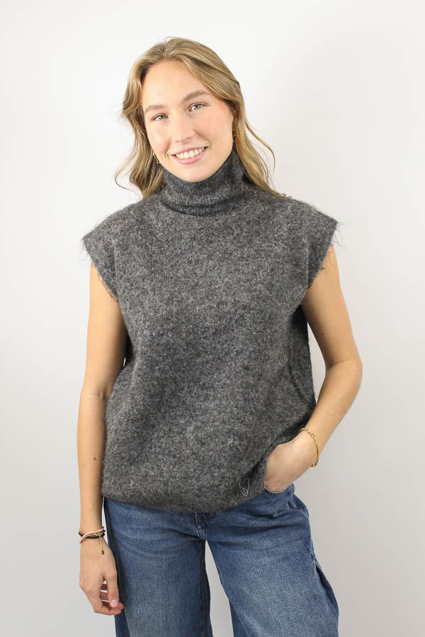 Mouwloze Coltrui grijs | Inez