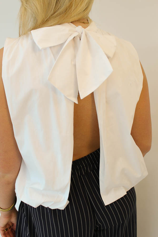 Mouwloze blouse top wit | Roxy - Afbeelding 2
