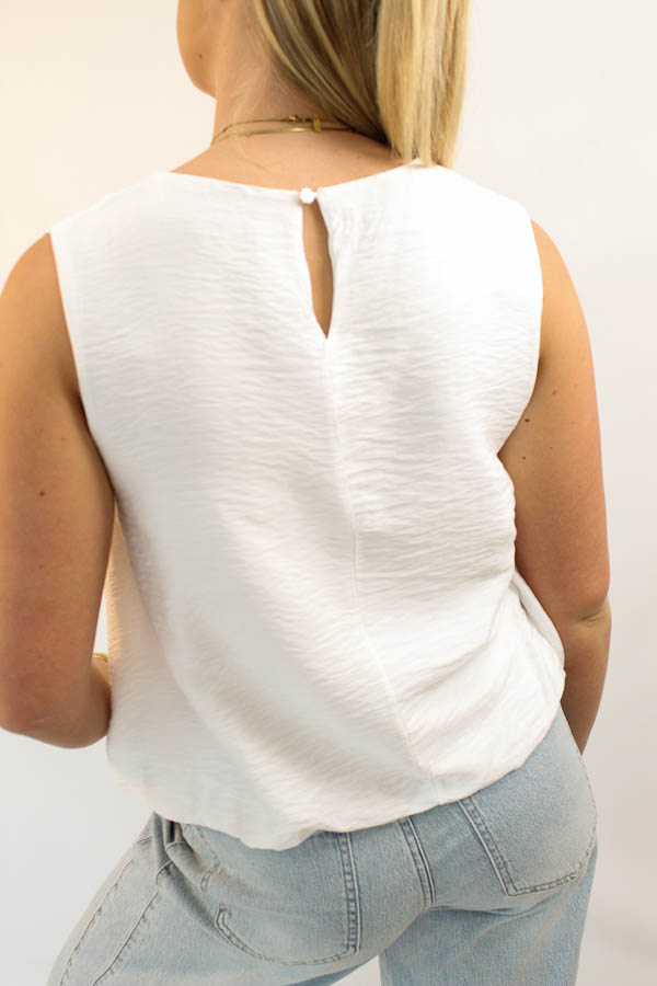 Mouwloze top wit | Mayla - Afbeelding 3