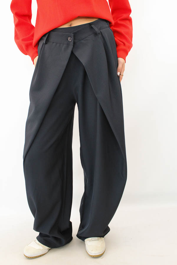 Overslag broek navy | Sara