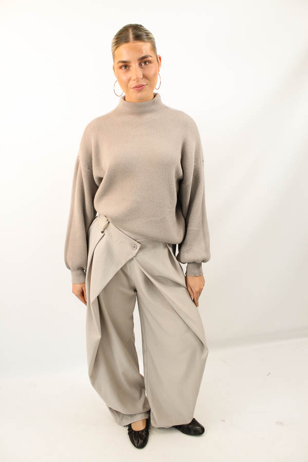 Overslag broek zand | Sara