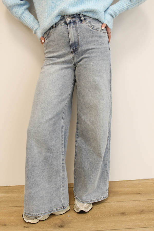 Palazzo wide jeans blauw | Gaby