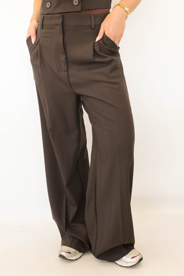 Pantalon bruin | Malou 