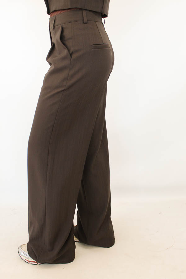 Pantalon bruin | Malou  - Afbeelding 3
