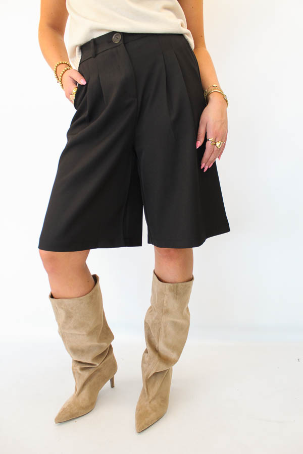 Pantalon jort zwart | Marte - Afbeelding 2