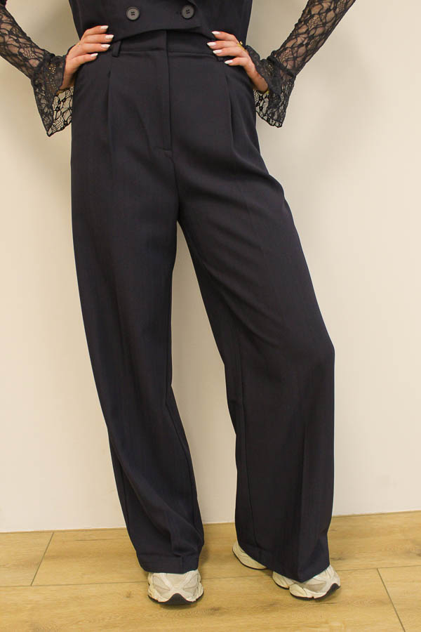 Pantalon marine | Malou - Afbeelding 1