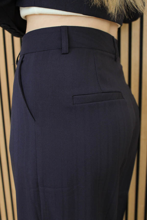 Pantalon marine | Malou - Afbeelding 4