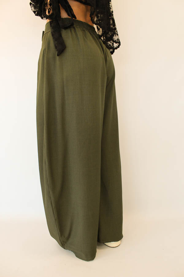Pantalon plooi army | Elisa - Afbeelding 4